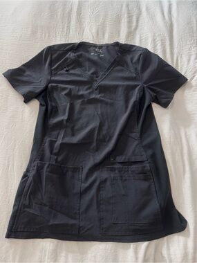 Cherokee iFlex Dark Grey V-Neck Scrub Top
